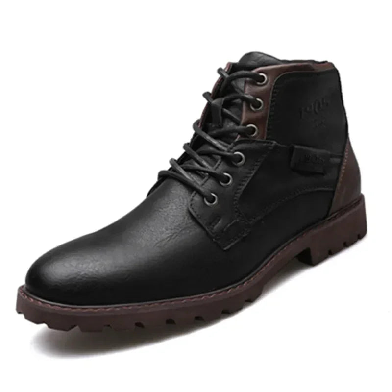 Handmade Men Boots Autumn Winter Male Booties Outdoor