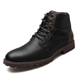 Handmade Men Boots Autumn Winter Male Booties Outdoor