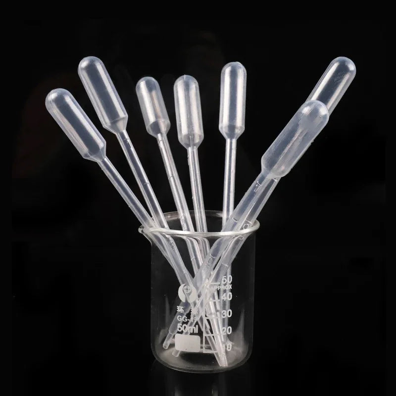 100pcs Plastic Disposable Transfer Pipettes Graduated Pipettors Calibrated