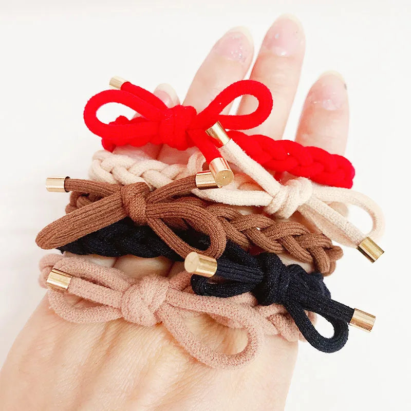 5PCS Women Hair Scrunchies Girls Elastic Hair Rubber