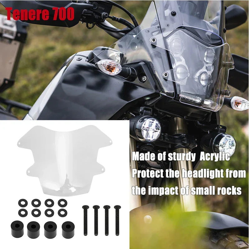 Motorcycle Headlight Light Cover For YAMAHA Tenere 700