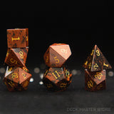 7pcsset Polyhedral Gemstone DnD Dice Set for Tabletop