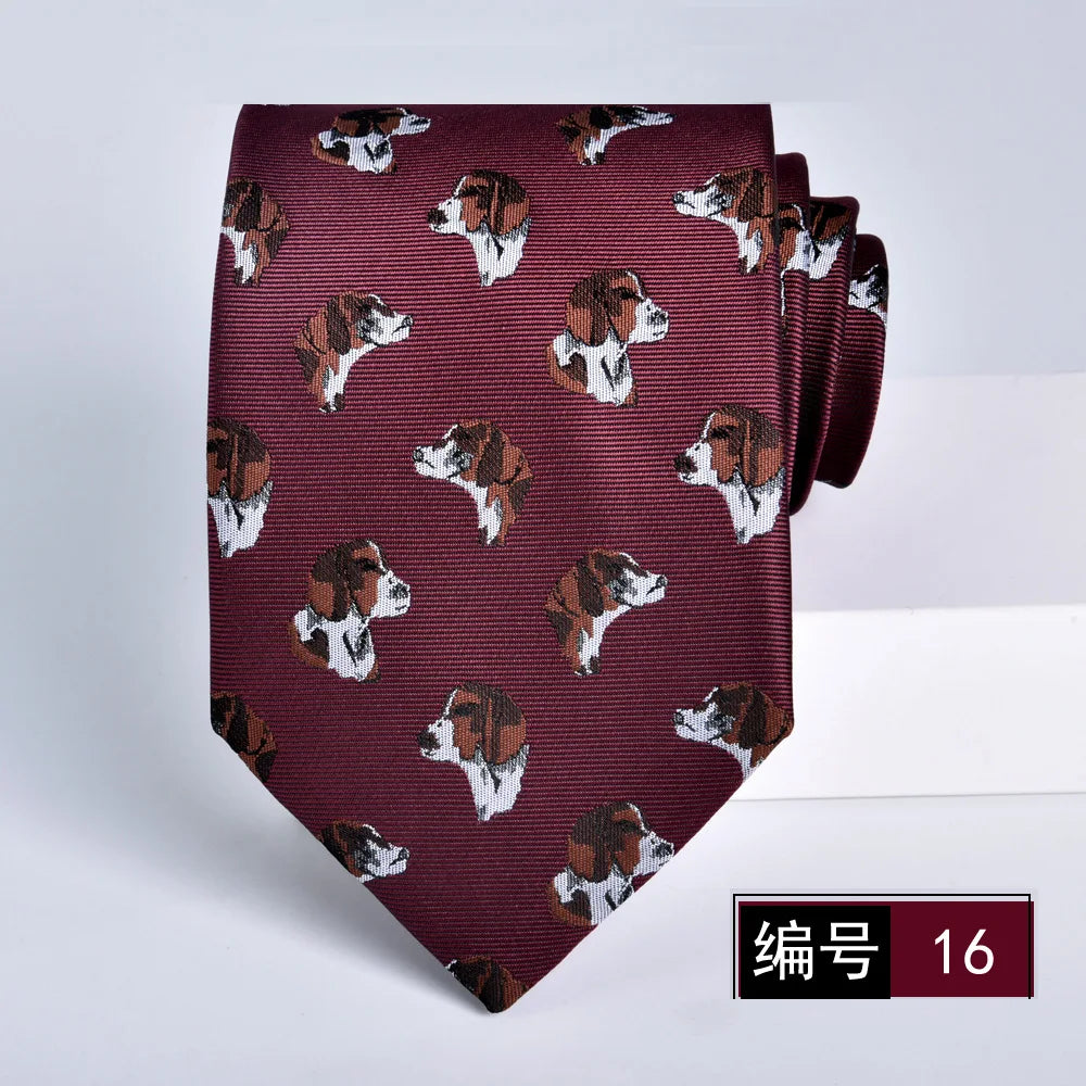 ties for men 2024 Luxury Wine Red Groom