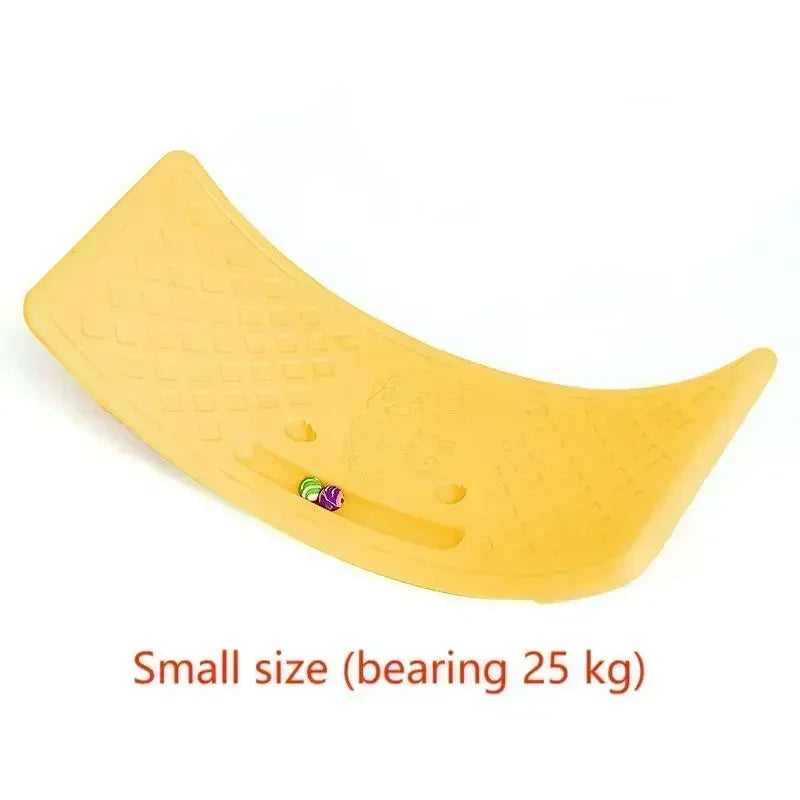 Twisting Balance Board Balancing for Abdominal Leg Wobble