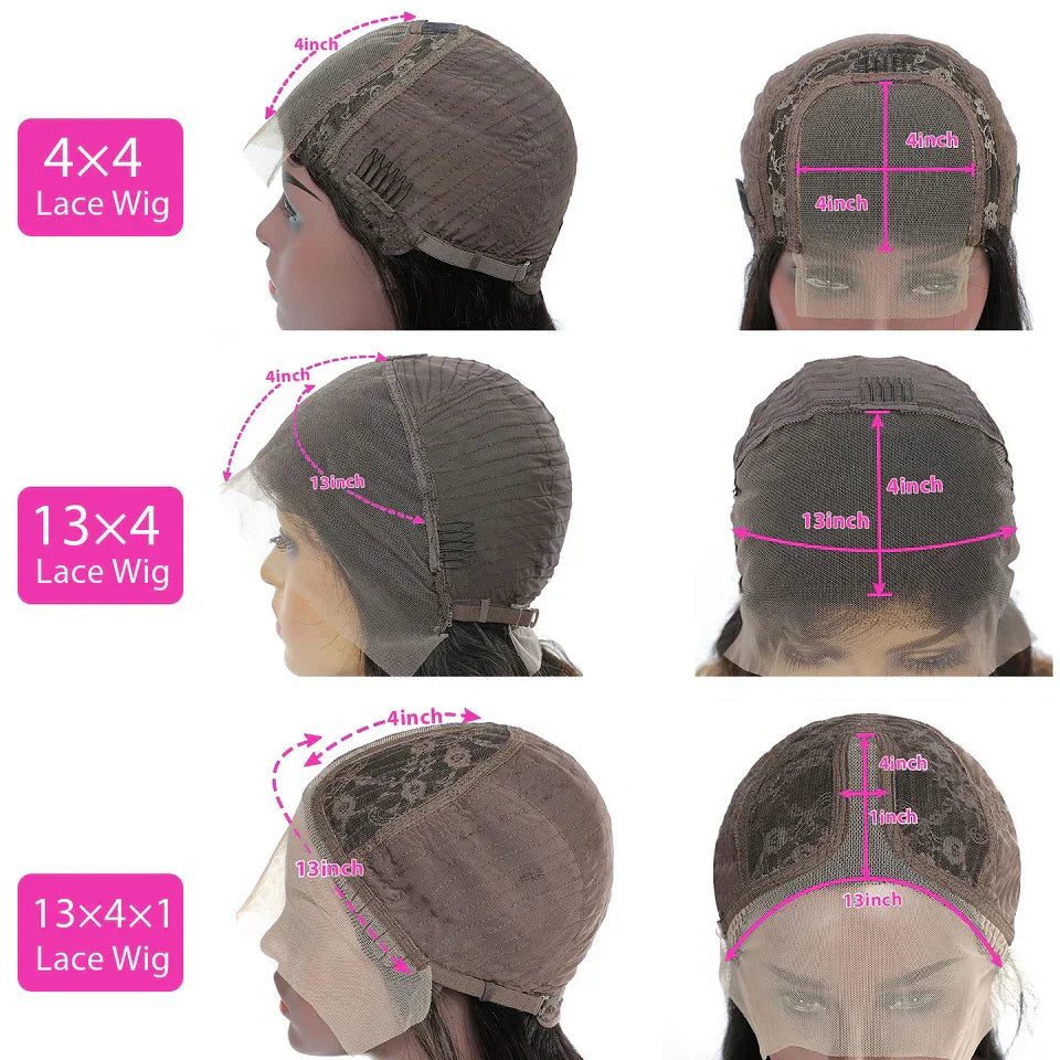 Straight Lace Front Human Hair Wigs 13x4 Hd