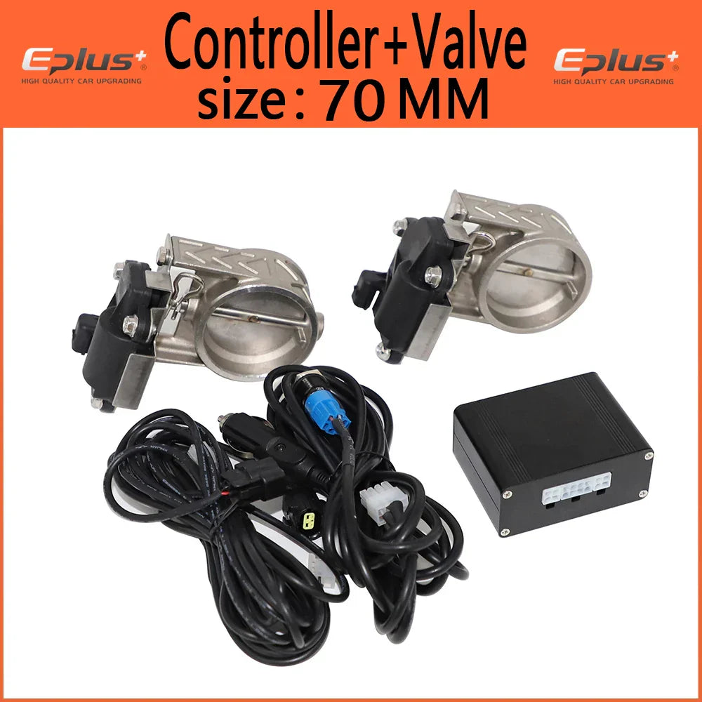 EPLUS Car Exhaust Pipe Electronic Valve Kit Universal