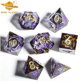 Mini Planet New Design Liquid Core Dice Set