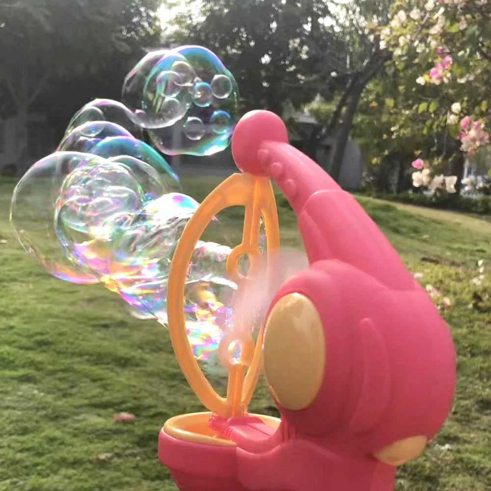 Bubble Gun Blowing Soap Bubbles Machine Automatic Toys