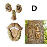 Funny Old Man Tree Face Hugger Garden Art
