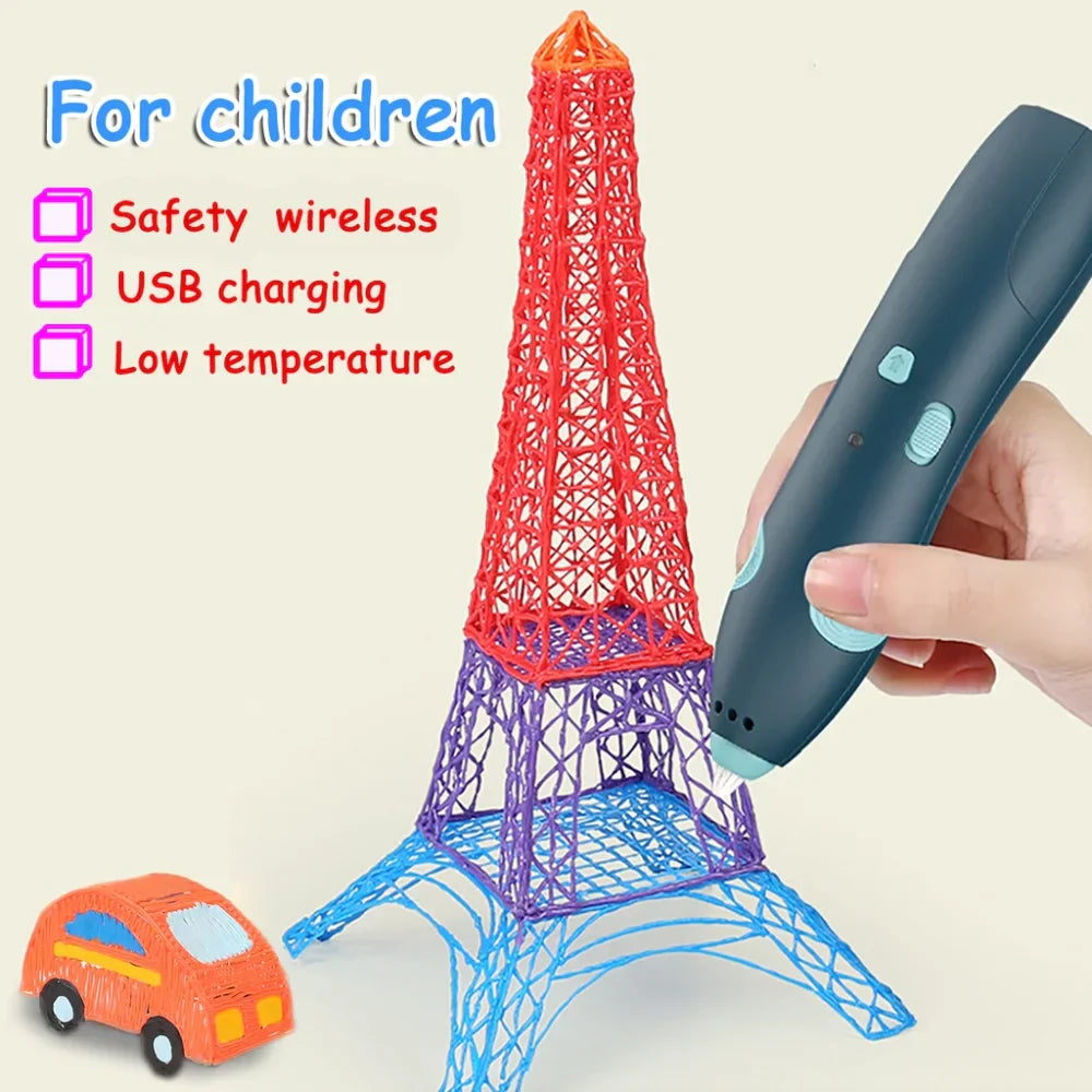 Wireless 3D Doodle Pen for Kids - Low