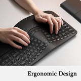 Bluetooth Wireless Ergonomic Split Keyboard and Vertical Mouse