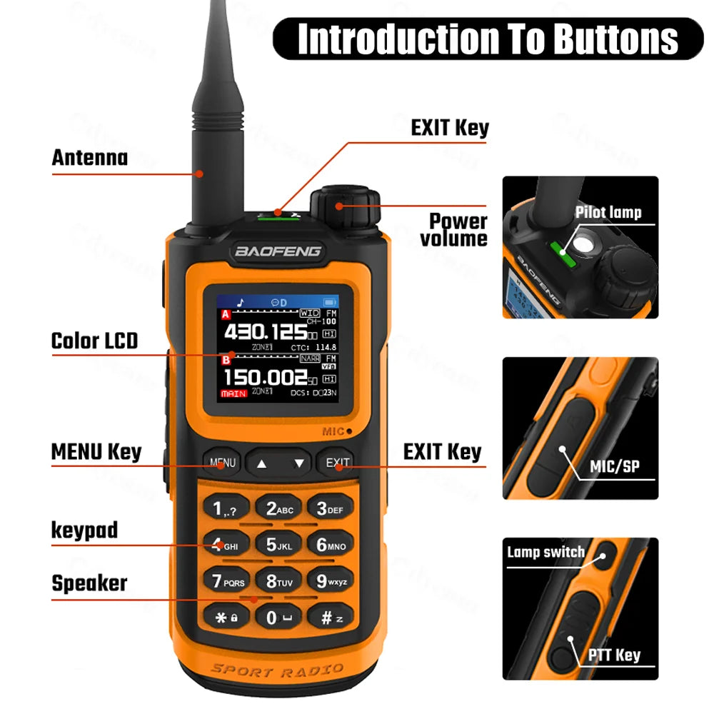 2024 Baofeng UV-G30 Pro Walkie Talkie Long Range