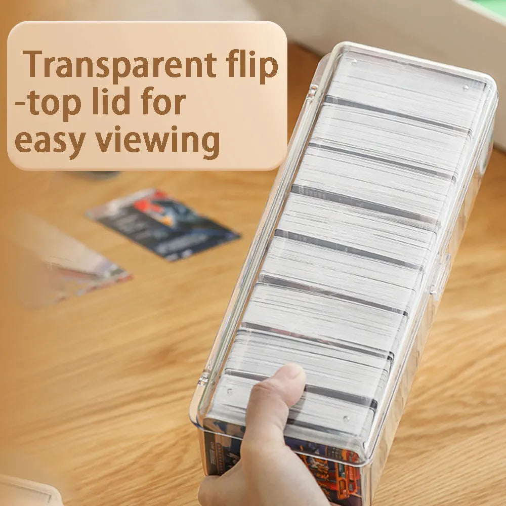 Transparent Hot Trading Card Deck Box Large Capacity