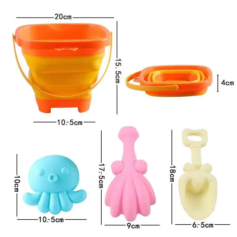 Collapsible Beach Sand Toys Kids Travel Beach Toys