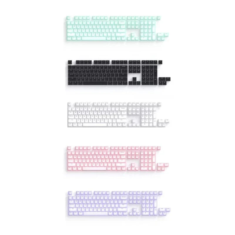 104 Keys Keycaps ABS Silicone Backlights Cap Set