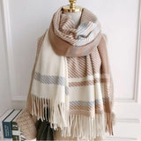 2023 Plaid Wrap Scarve New Vintage Versatile Foulard