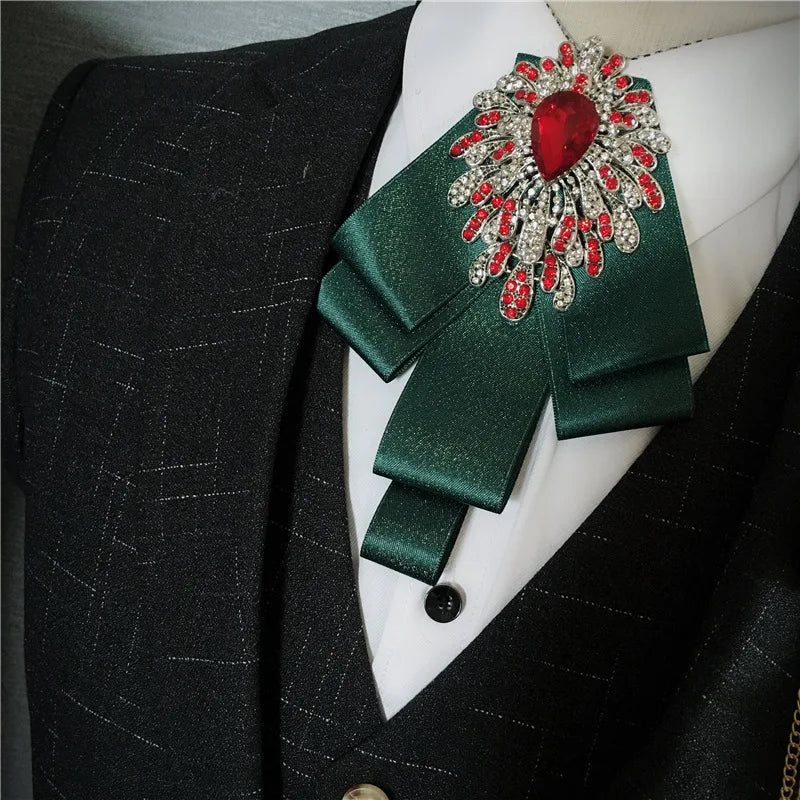 Men's Bow Tie Corsage Pocket Towel Sets British