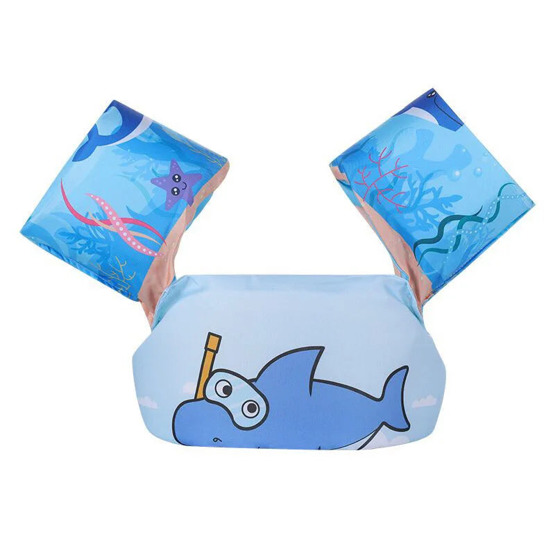 Baby Float Cartoon Arm Sleeve Life Jacket Swimsuit