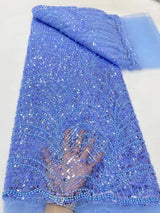 High Quality Beaded Lace Fabrics for Wedding Fabric