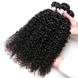 12A Kinky Curly Human Hair Bundles With Frontal