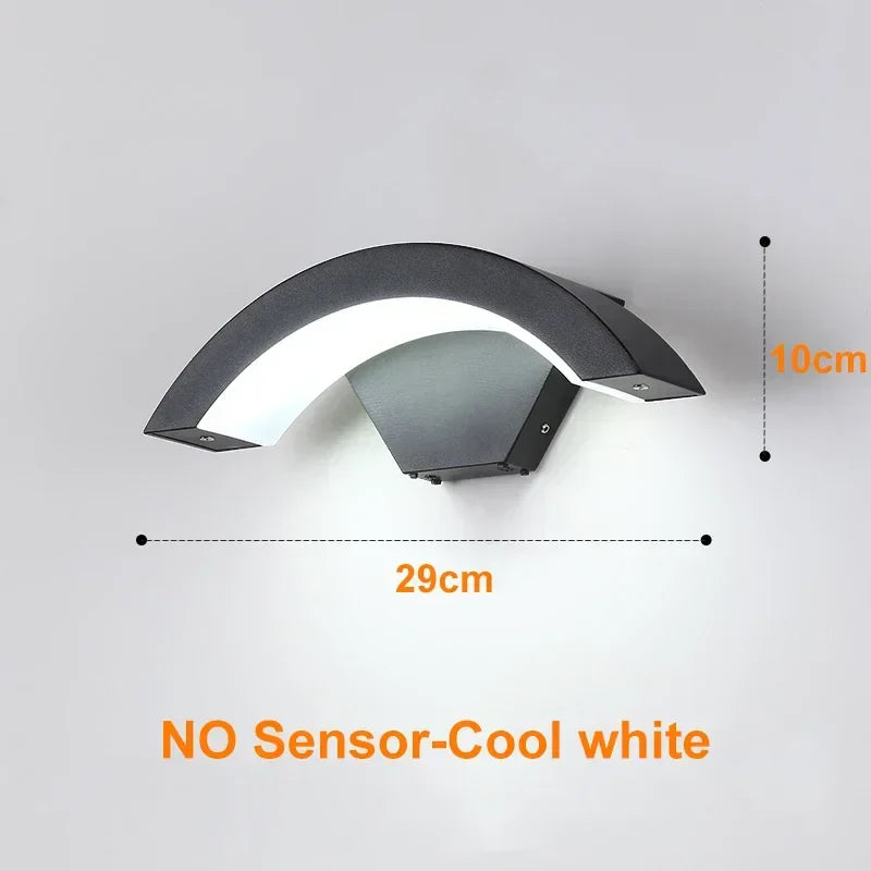 Moden waterproof outdoor wall lamp PIR motion sensor