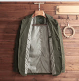2023 New Men's Blazer Jacket Cotton Spring Autumn