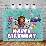 Gabby Dollhouse Cats Birthday Party Decoration Disposable Tableware