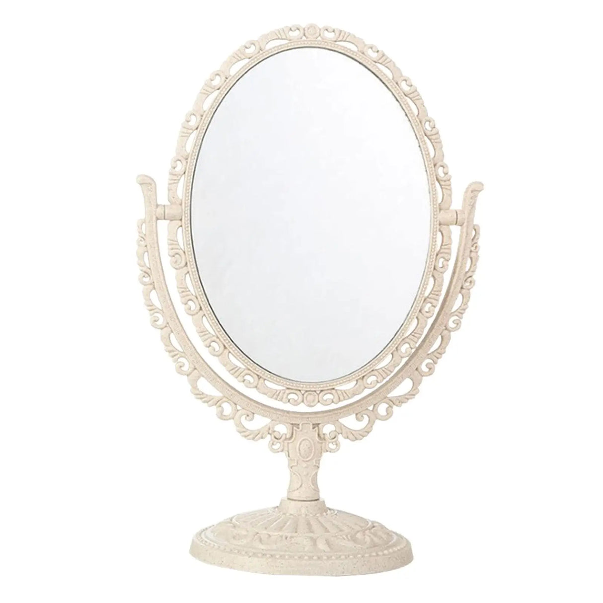 Tabletop Makeup Mirror Elegant Decorative 360 Degree Rotation