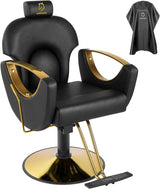 LUXMARS Hydraulic Barber Chair, Salon Chair 360 Degrees