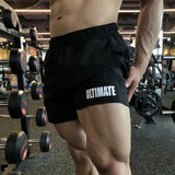 NEW Men Running Shorts Sports Jogging Fitness Breathable