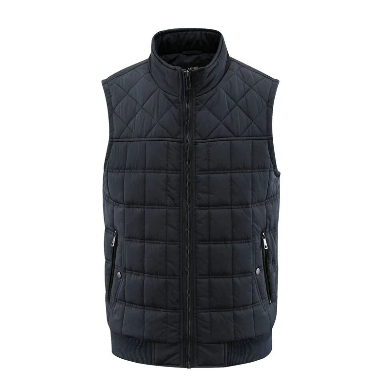 Multi Pocket Men's Vest Thickened Warm Outdoor Sleeveless