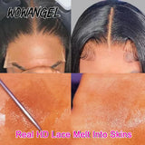 WOWANGEL Straight Bob Wig 5X5 HD Lace Closure