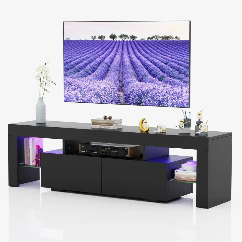 YESHOMY Modern LED TV Stand for Televisions up