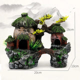 Fish Tank Plant Rockery Multi-style Aquarium Decoration,Resin Artificial