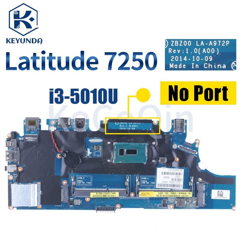 LA-A971P LA-A972P For Dell Latitude E7250 7250 Notebook