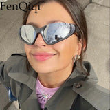 Sports Cycling Men Y2k Sun Glasses 2022 New Cat Eye Half Frame Sunglasses For Woman Outdoor Dustproof Eyeglasses очки женские