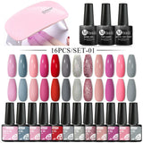 Mtssii 13/16Pcs Gel Nail Polish Set With 36W