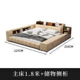 Parent child bed, second family, leather , master