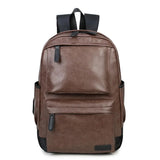 Luxury Soft Leather Men High Capacity Travel Backpack