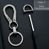 HighEnd Titanium Keychain Luxury Men Car Key Chain