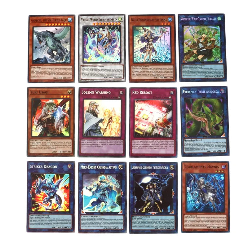 100Pcs No Repeat Holographic Yugioh Card in English