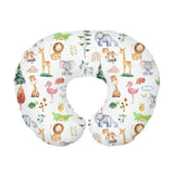 Soft Breathable Ushaped Nursing Pillow Cover Cartoon Print