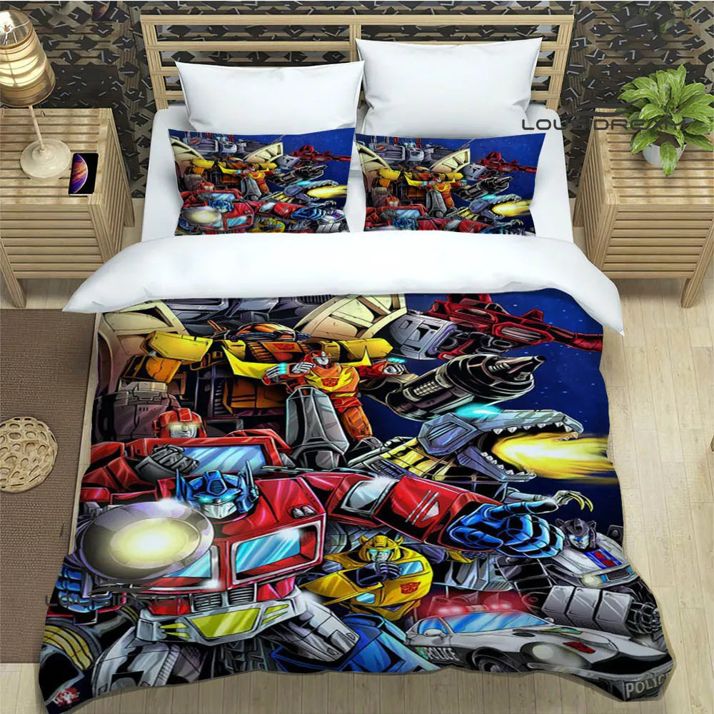 T-Transformers Cartoon Bedding Sets exquisite bed supplies set