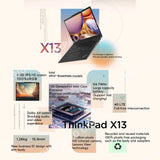 Lenovo ThinkPad X13 Laptop New Intel Core I71360P