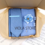 Viola Design 5PCS Gift Box Solid Cotton Sock