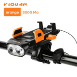 Multi-Function 4 in 1 Light Flashlight Bike Horn