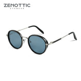 ZENOTTIC 2023 2024 Steampunk Sunglasses Rrtro Round Polarized