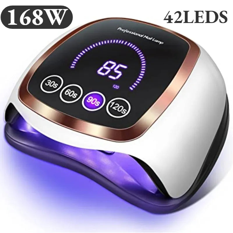 168W 42LEDs Nail Drying Lamp For Manicure Professional