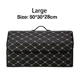 Car Storage Boxes Folding Auto Organizer Box PU