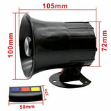 110dB 12V Car Motorcycle 3 Sounds Siren Horn